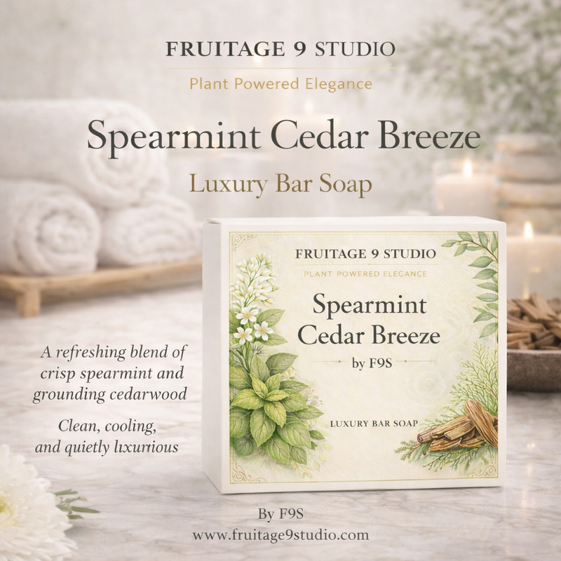 Spearmint Cedar Breeze by f9s luxury bar soap