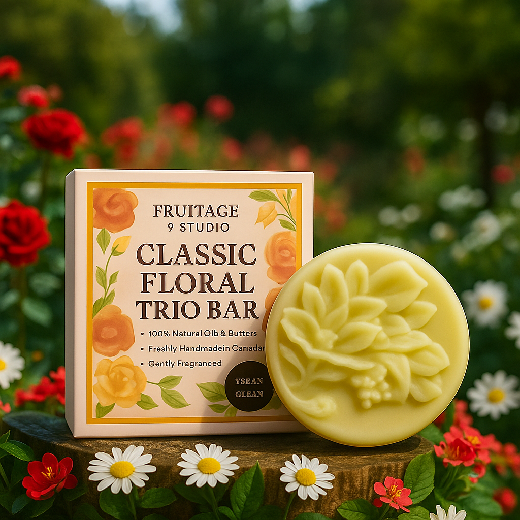 Classic Floral Trio Bar Luxury Bar Soap