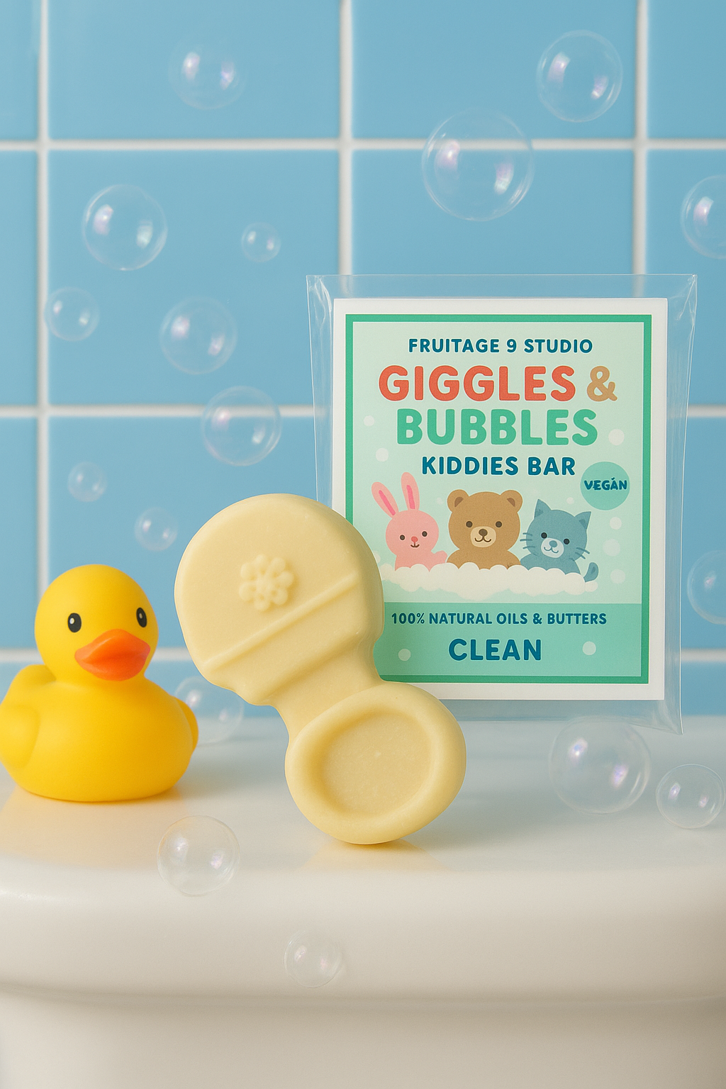 Giggles & Bubbles Kiddies Bar - Vegan Soap