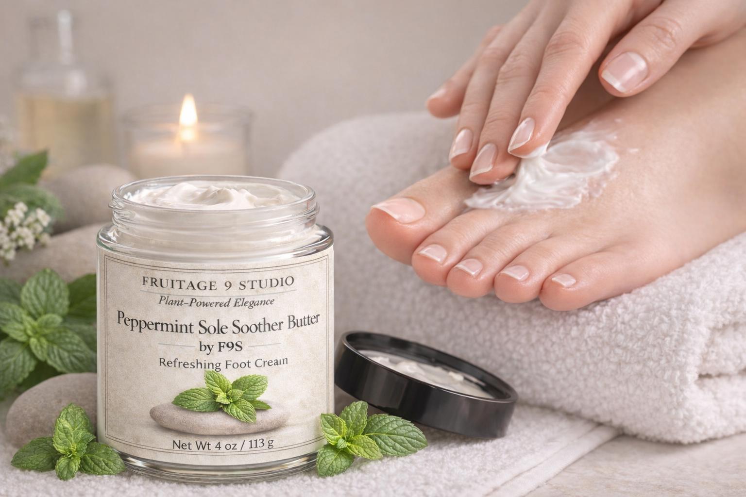 Peppermint Sole Soother Butter by f9s Refreshing Foot Cream